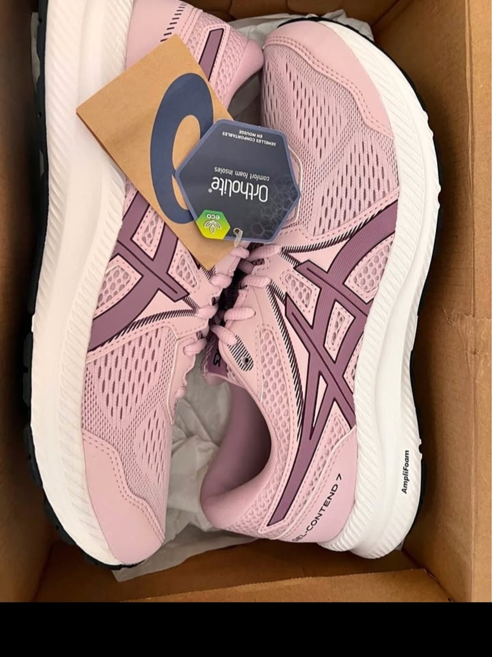 ASICS Pink and Mauve Women's Athletic Running Shoes